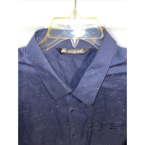Travis Mathew Men’s Casual Shirt Size XL Navy Blue Comfort Going Out Party - Picture 3 of 12